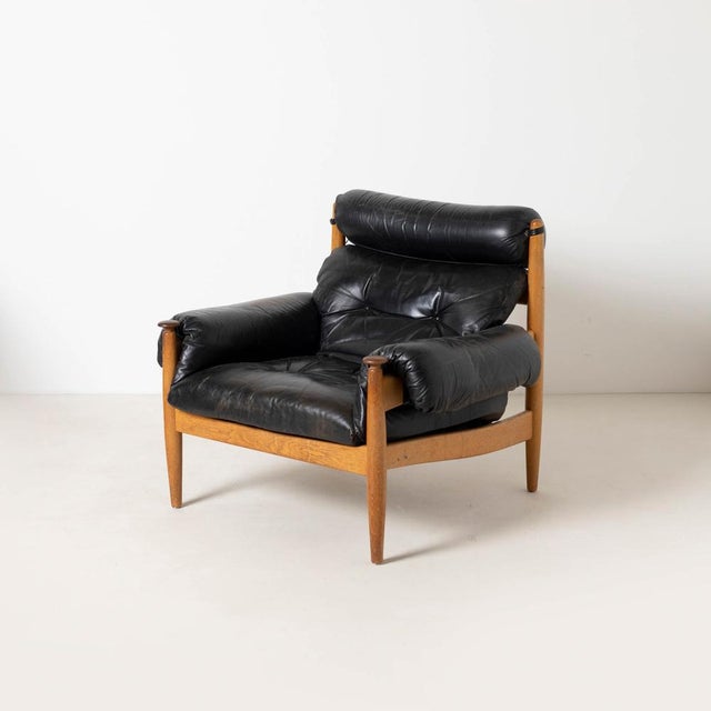 Black Brazilian Style Lounge Chair by Eric Merthen for Ire Möbler, Sweden, 1960s For Sale - Image 8 of 8