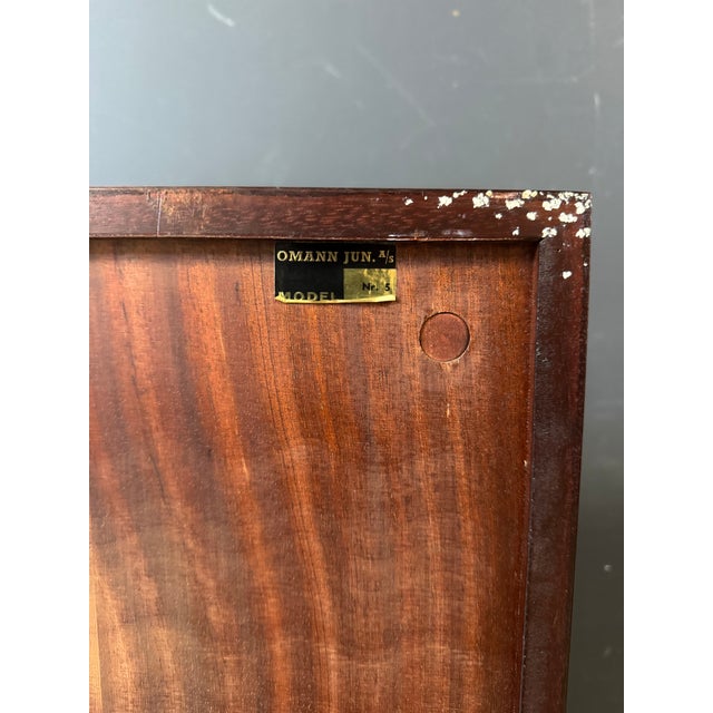 Danish Mid-Century Modern Omann Jun Rosewood Bookcase Shelf. For Sale - Image 9 of 10