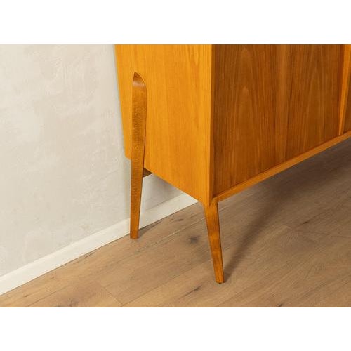 Medium Brown Highboard in Walnut Veneer, 1950s For Sale - Image 12 of 14