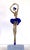 This shiny contemporary bronze sculpture of a ballerina blends elegance with a playful, whimsical spirit. Slightly...