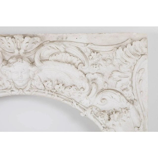1970s Vintage Louis XV Style Woodwork Style Stucco Panel, 1970s For Sale - Image 5 of 9