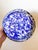 Large Late 20th Century Blue and White Splatterware Enamel Mixing Serving Bowl For Sale - Image 9 of 12
