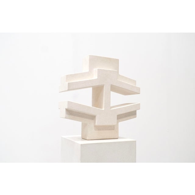 Renaat Ramon, Geometric Sculpture, Belgium, 2017, French Limestone For Sale - Image 9 of 12
