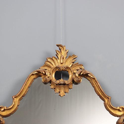 Antique Baroque Style Mirror, 1800s For Sale - Image 3 of 10
