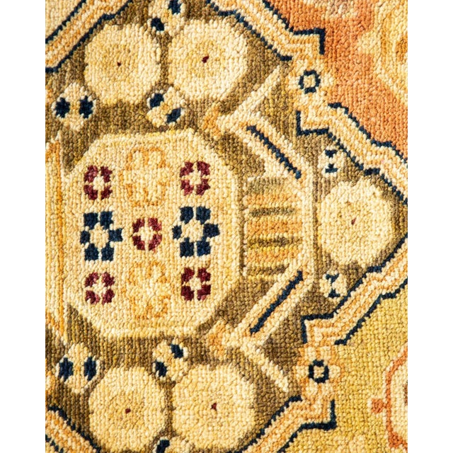 Traditional Eclectic, One-of-a-Kind Hand-Knotted Area Rug in Green, 10' 1" x 13' 9" For Sale - Image 3 of 8
