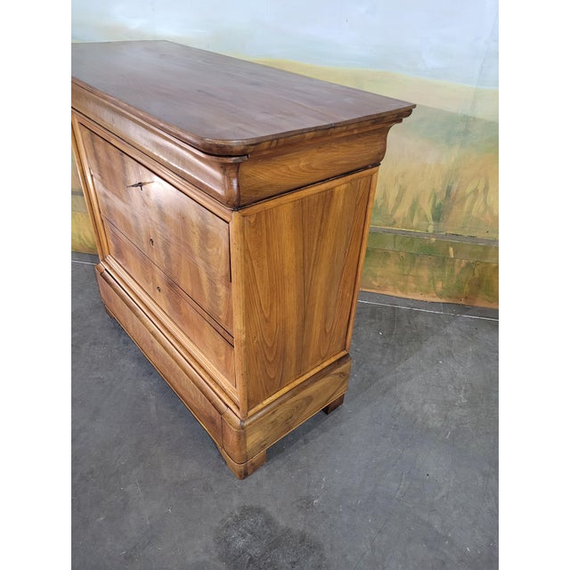 Small Louis Philippe Walnut Chest of Drawers For Sale - Image 10 of 13