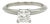 Tiffany & Co. Platinum Princess Cut Diamond Engagement Ring 0.82ct 4.5gSize 6.75 For Sale