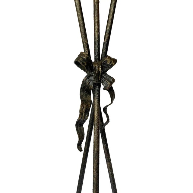 Traditional Mid 20th Century Regency Style Wrought Iron Jardiniere For Sale - Image 3 of 5