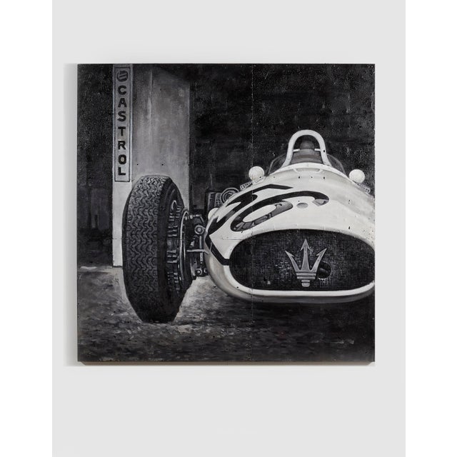 Maserati 56 I Collective Bap Vietnam Art Black White Vintage Racing Composition For Sale - Image 11 of 13