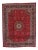 Mid 20th Century Mid-Century Persian Red Handmade Wool Rug For Sale