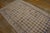 1920s 1920s Ivory Purple Geometric Triban Antique Indian Cotton Agra Rug 3'10" X 6'8" Pile Knotted Carpet For Sale - Image 5 of 13