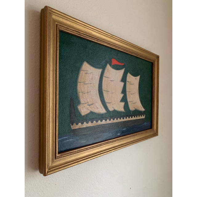 Traditional Contemporary Impressionist Style Seascape Painting, Framed For Sale - Image 3 of 4