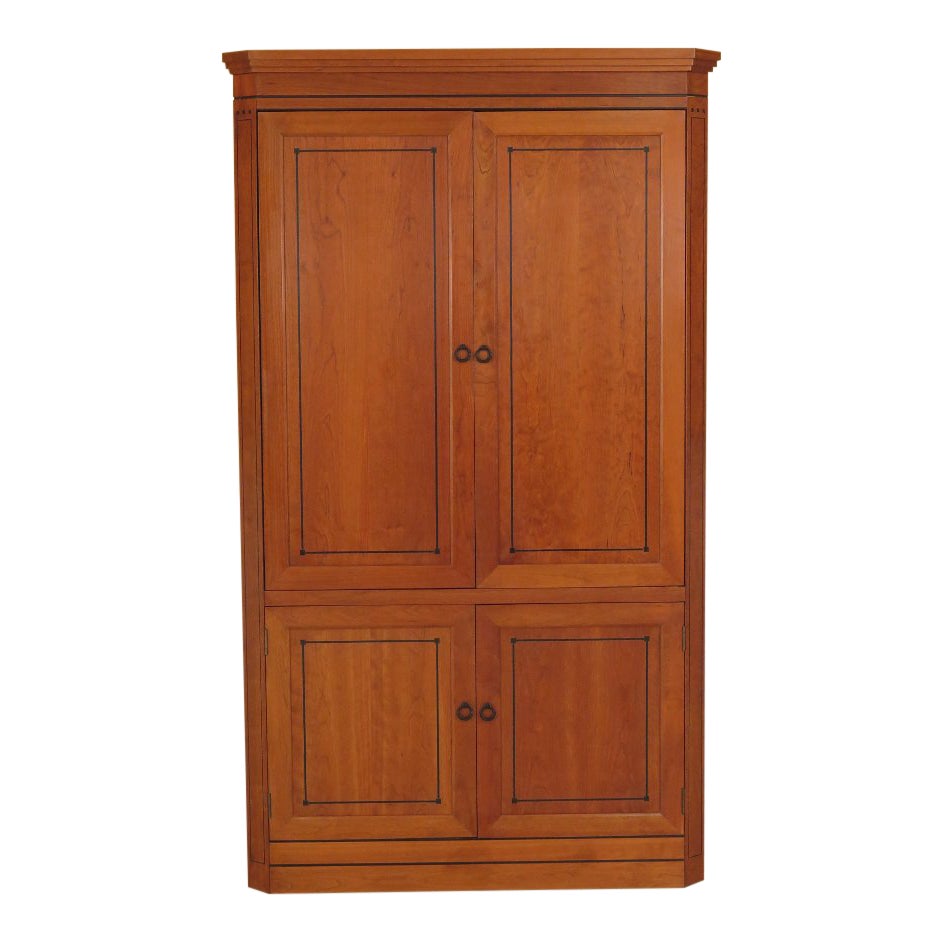 1990s Traditional Stickley 21st Century Collection Cherry Bedroom Tv Armoire
