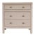 Spritely Home Accent Furniture Nora 25 in. W Rectangular Wood 3 Drawer Nightstand, Antique Taupe For Sale - Image 4 of 8