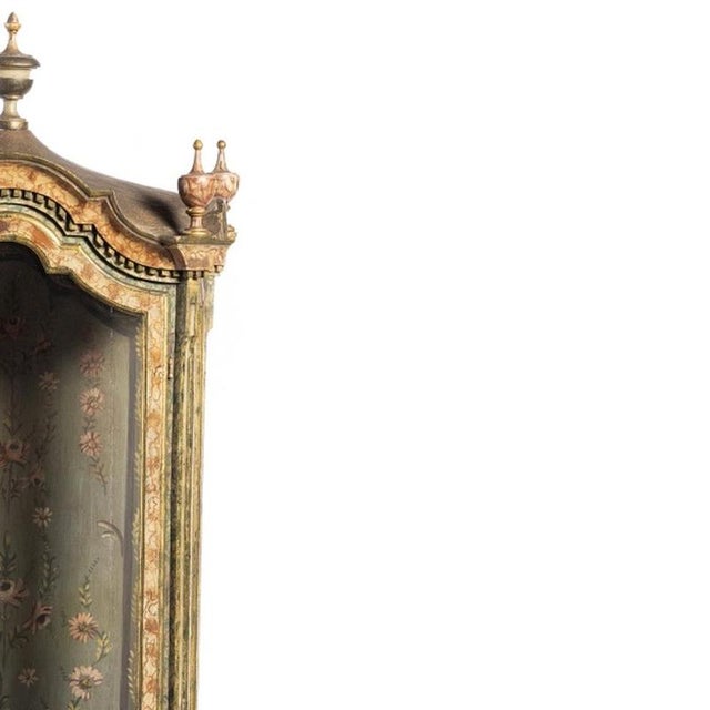 Oratory in Painted and Gilded Wood, 19th Century For Sale - Image 4 of 6
