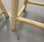 Late 20th Century McGuire San Francisco Whitewashed Rattan Leather Stools, a Pair For Sale - Image 5 of 11