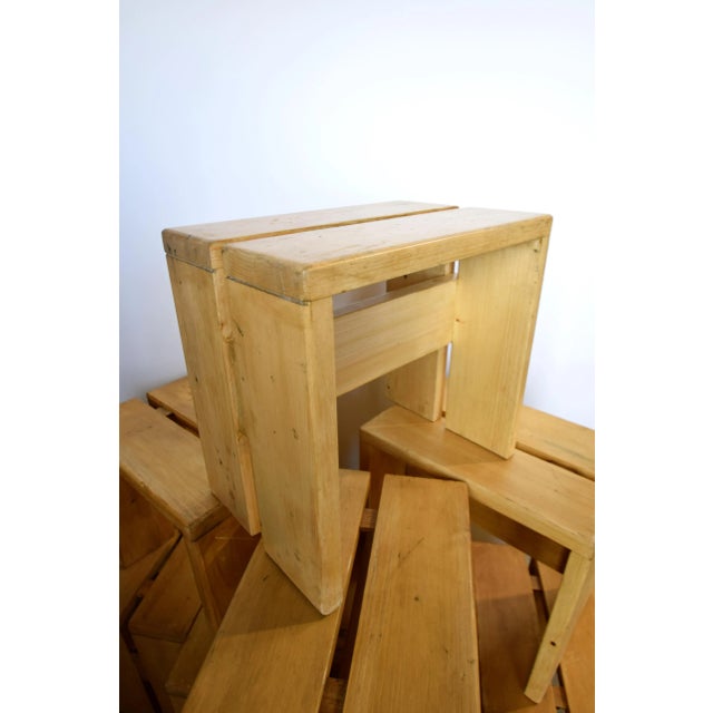 Les Arcs Stools by Charlotte Perriand, Set of 9 For Sale - Image 17 of 18