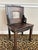 Chinoiserie 19th Century Chinoiserie Carved Hardwood Chair With Stone Panel For Sale - Image 3 of 12