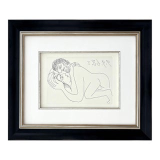 1980s Picasso Gravure Apollinaire Les Onze Mille Verges 9 Framed For Sale