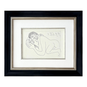 1980s Picasso Gravure Apollinaire Les Onze Mille Verges 9 Framed
