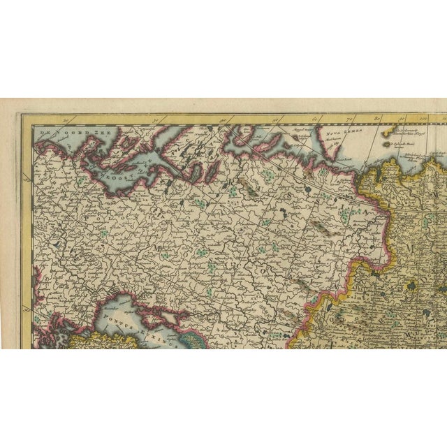 Beige Antique Map of Asia and the East Indies, 1720 For Sale - Image 8 of 11