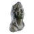 Early 20th Century Rustic French Solid Zinc Sculpture of a Woman For Sale