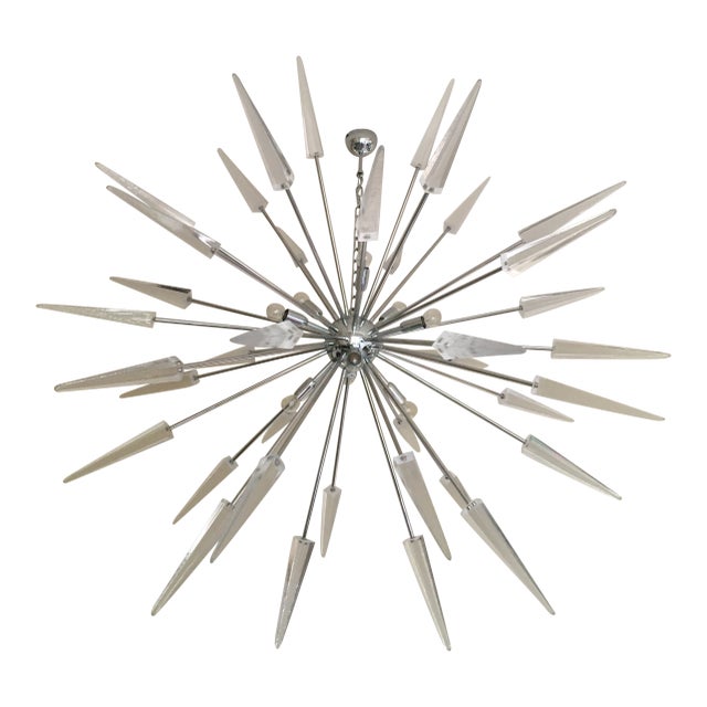 Italian Murano Glass Sputnik Chandelier For Sale