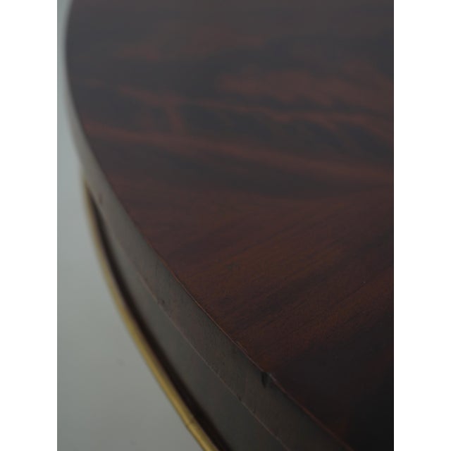 John Widdicomb Round Neoclassical Mahogany Dining Room Table For Sale - Image 10 of 13