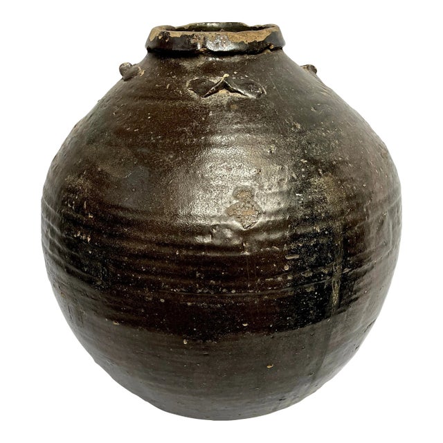 Antique Art Pottery Handcrafted Vase For Sale