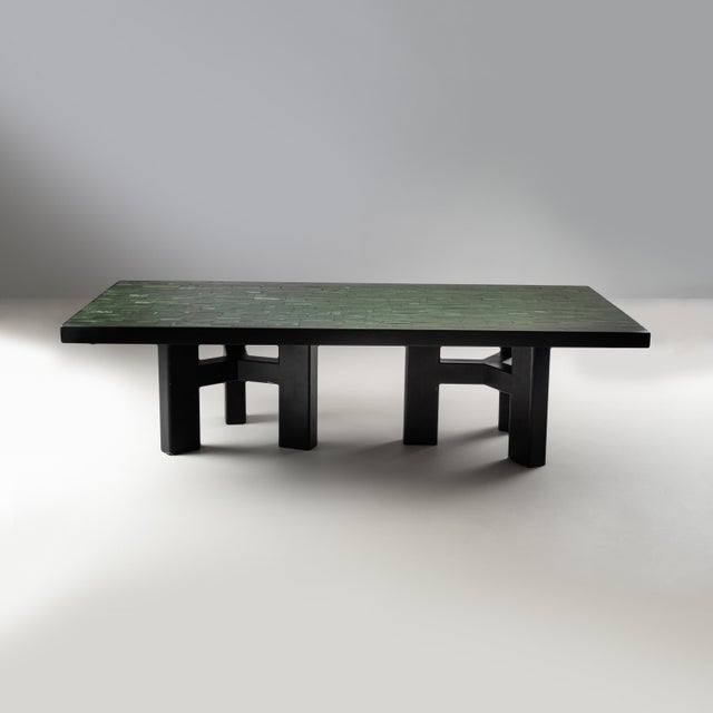 Jade Coffee Table by Etienne Allemeersch, 1970s For Sale - Image 4 of 4