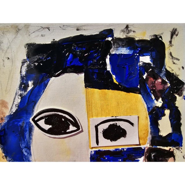 Original Oil Painting 'Portrait of a Woman' by Diane Grant, Unframed For Sale - Image 4 of 6