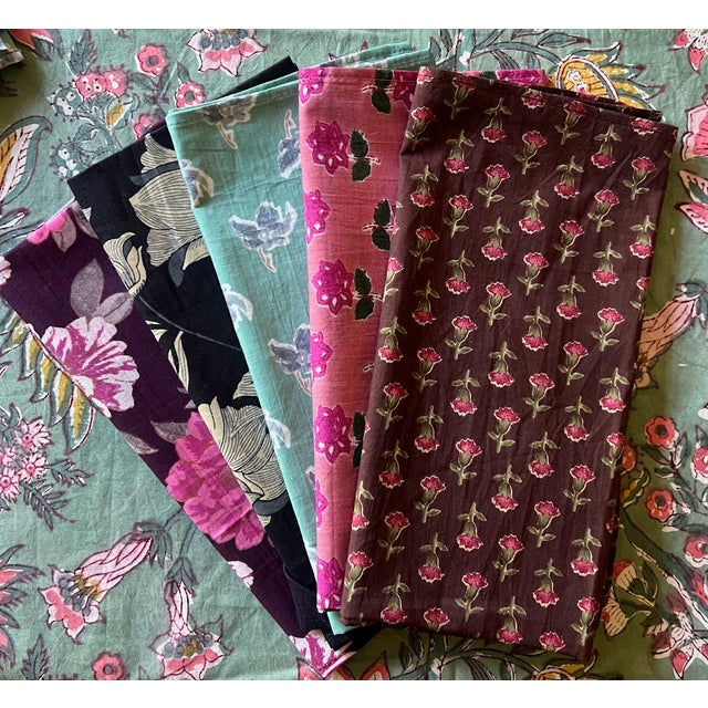 100% Cotton New Indian Napkins For Sale In San Francisco - Image 6 of 7