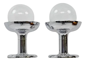 Cosack Chromed Table Lamps, 1970s, Set of 2