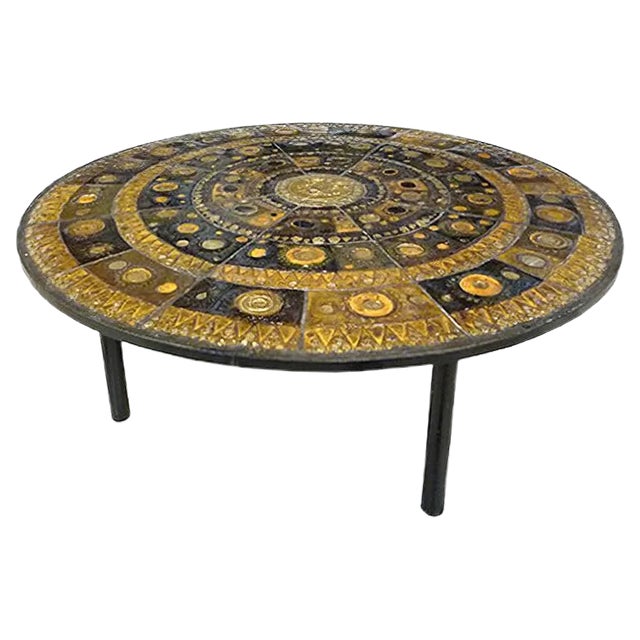 German Ceramic Coffee Table by Renate Rhein, 1960s For Sale