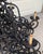 Large Black Wrought Iron Chandelier With 12 Lights For Sale - Image 9 of 9