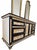 One-of-a-kind hand painted dresser with two coordinating mirrors, transformed into an original statement piece in black,...