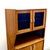 1950s Danish Rosewood Corner Cabinet W/ Indigo Stained Glass Doors For Sale - Image 14 of 16