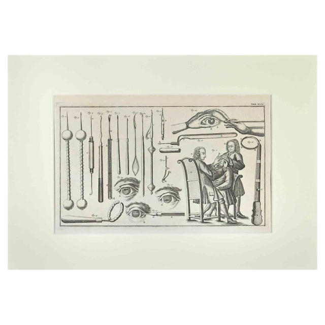 Lorenz Heister, Surgical Instruments, Etching, 1750 For Sale