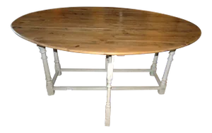 19th Century Pine Wood Dining Table