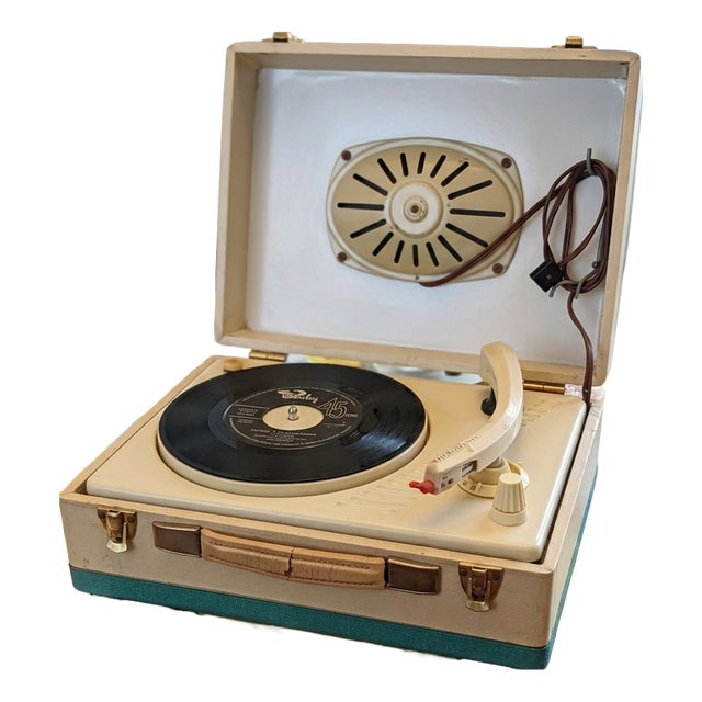 Vintage Melodyne Portable Record Player, 1960s For Sale