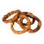 Burnt Bamboo Napkin Rings- Set of 4 For Sale
