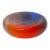 Colorful Mid-Century Modern Double-Walled Glass Bowl Attributed to Flavio Poli for Murano For Sale