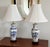 Chinoiserie Blue and White Porcelain Vase Table Lamps For Sale - Image 9 of 12