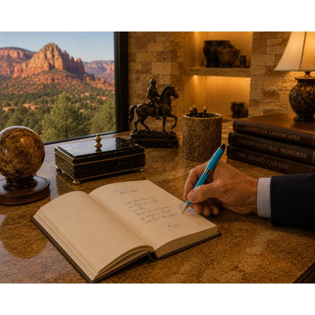 Early 21st Century Turquoise Pen Gemstone Ballpoint Southwest American For Sale - Image 5 of 10