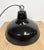 Industrial Black Enamel Factory Pendant Lamp with Iron Top, 1960s For Sale - Image 11 of 16