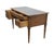 Wood Sligh Furniture Solid Walnut Italian Provincial 46" Writing Desk W. Tooled Leather Top For Sale - Image 7 of 12