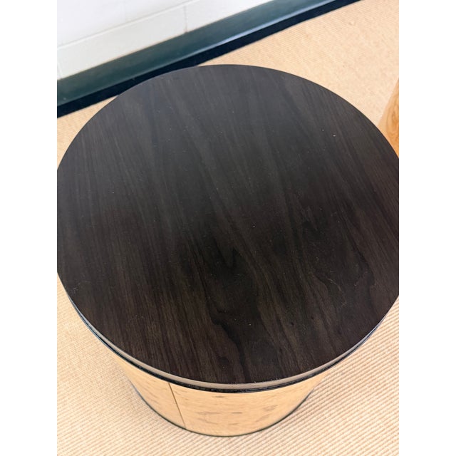 Ultra Rare Scene Two Drum Tables From Henredon For Sale In Cleveland - Image 6 of 9
