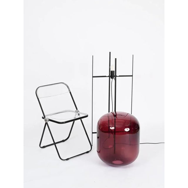 Large Purple Oda Floor Lamp in Blown Glass attributed to Sebastian Herkner For Sale - Image 10 of 17