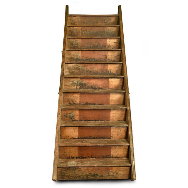 Wooden Stairs, 1940s For Sale - Image 5 of 5