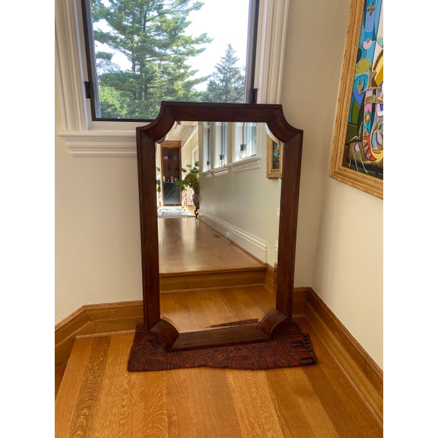 Beautiful large wooden mirror.